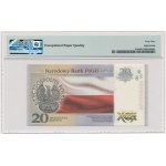 20 złotych 2018 - 100 lecie odzyskania Niepodległości - RP - PMG 69 EPQ