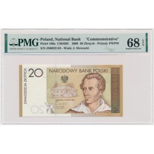 20 złotych 2009 - Juliusz Słowacki - PMG 68 EPQ