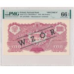 100 złotych 1944 ...owe - Ax 778591 - PMG 66 EPQ - z nadrukiem WZÓR