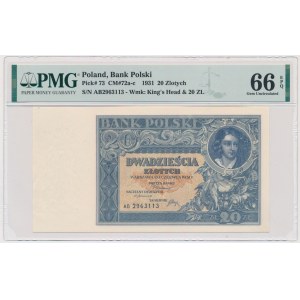 20 złotych 1931 - AB - PMG 66 EPQ