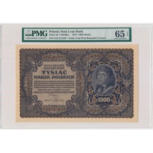 1.000 marek 1919 - III Serja AX - PMG 65 EPQ