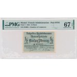 Memel (Kłajpeda), 1/2 marki 1922 - PMG 67 EPQ