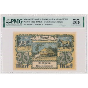 Memel, 20 Mark 1922 - PMG 55
