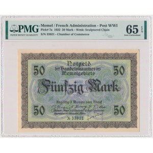 Memel, 50 Mark 1922 - PMG 65 EPQ