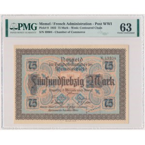 Memel, 75 Mark 1922 - PMG 63