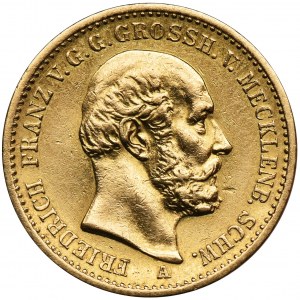 Germany, Mecklenburg-Schwerin, Friedrich Franz II, 20 Mark Berlin 1872 A