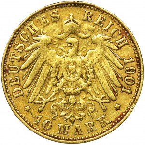 Niemcy, Królestwo Prus, Wilhelm II, 10 Marek Berlin 1901 A