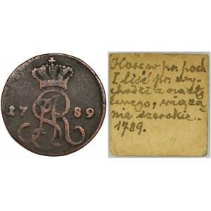 Poniatowski, Groschen Warsaw 1789 EB - ex. Soubise-Bisier