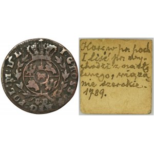 Poniatowski, Groschen Warsaw 1789 EB - ex. Soubise-Bisier