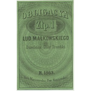 Trembki/Giżyce, Ludwik Małkowski, 1 złoty 1863