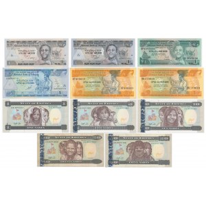 Afryka Wschodnia, zestaw banknotów z Etiopii i Erytrei (11 szt.)