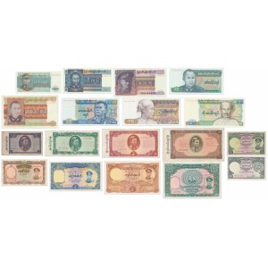 Burma, group of notes (18 pcs)
