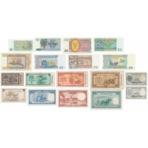 Burma, group of notes (18 pcs)