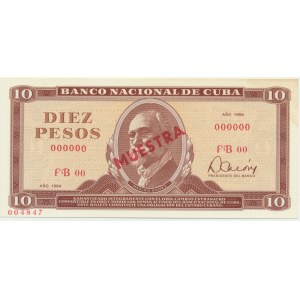 Kuba, 10 peso 1984 - WZÓR -