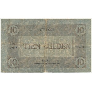 Holandia, 10 guldenów 1921 - rzadszy