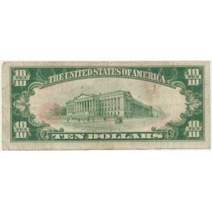 USA, New York State, 10 Dollars 1929 - Jones & Woods -