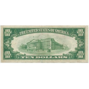 USA, New York District, 10 Dollars 1928 A - Woods & Mellon