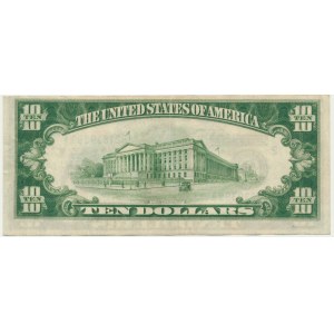 USA, New York District, 10 Dollars 1928 A - Woods & Mellon