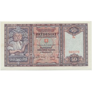 Slovakia, 50 Korun 1940 - SPECIMEN -