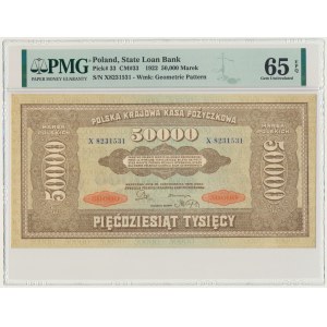 50.000 marek 1922 - X - PMG 65 EPQ