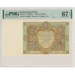 50 złotych 1929 - Ser. DL. - PMG 67 EPQ