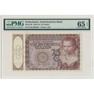 Holandia, 25 guldenów 1943-44 - PMG 65 EPQ
