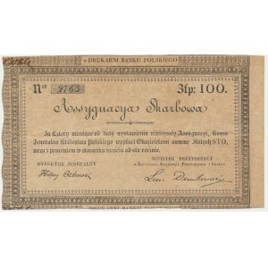 Asygnata Skarbowa na 100 złotych 1831 - rzadsza
