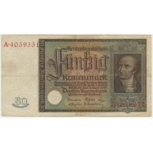 Niemcy, 50 marek 1934 - rzadszy