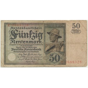 Niemcy, 50 marek 1925 - RZADKIE