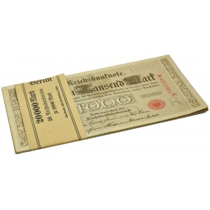 Niemcy, paczka bankowa 1.000 marek 1910 (20 szt.)