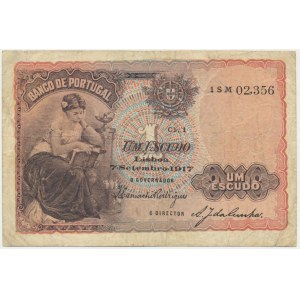 Portugal, 1 Escudo 1917