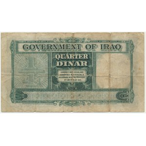 Irak, 1/4 dinara 1931 - rzadkie
