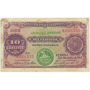 Mozambik, 10 centów 1914
