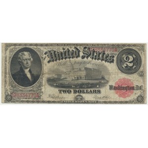 USA, Red Seal, 2 dolary 1917 - Speelman & White