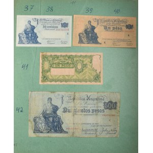 Argentine, group of notes (15 pcs)