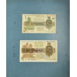 Wielka Brytania i British Armed Forces, zestaw banknotów na kartach (24 szt.)
