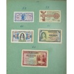 Spain, group of notes (22 pcs)