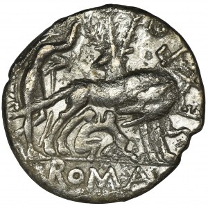 Roman Republic, Sextus Pompeius Faustulus, Denarius