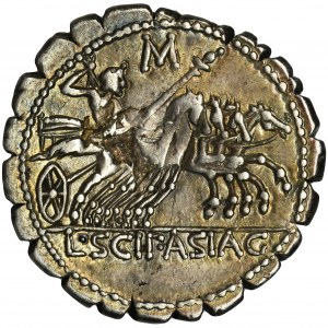 Roman Republic, Cornelius Scipio Asiaticus, Denarius serratus