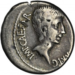 Roman Republic, Octavian Augustus, Denarius - RARE