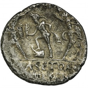 Roman Republic, Sextus Pompeius, Denarius - VERY RARE