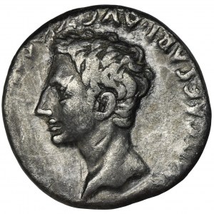 Roman Imeprial, Octavian August, Denarius - EXTREMELY RARE