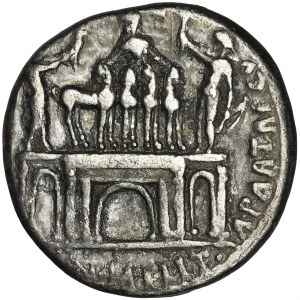 Roman Imeprial, Octavian August, Denarius - EXTREMELY RARE