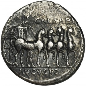 Roman Imperial, Octavian Augustus, Denarius - VERY RARE