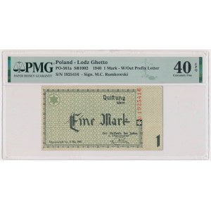 1 Mark 1940 - no serial letter - 7 digit series - PMG 40 EPQ - RARE