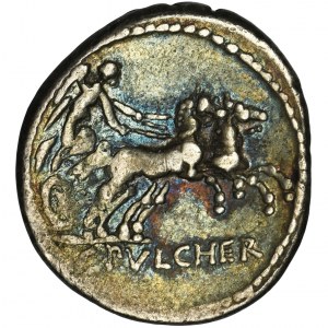 Republika Rzymska, C. Claudius Pulcher, Denar