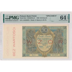 50 złotych 1925 - WZÓR - Ser.A - PMG 64 EPQ
