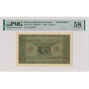 5 złotych 1926 - WZÓR - Ser.A - PMG 58