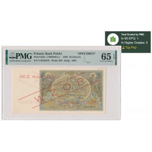 10 złotych 1926 - WZÓR - Ser.S - PMG 65 EPQ - PIĘKNY