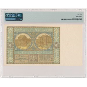 50 złotych 1925 - Ser. AW - PMG 55 - PIĘKNY - jeden z najlepiej zachowanych